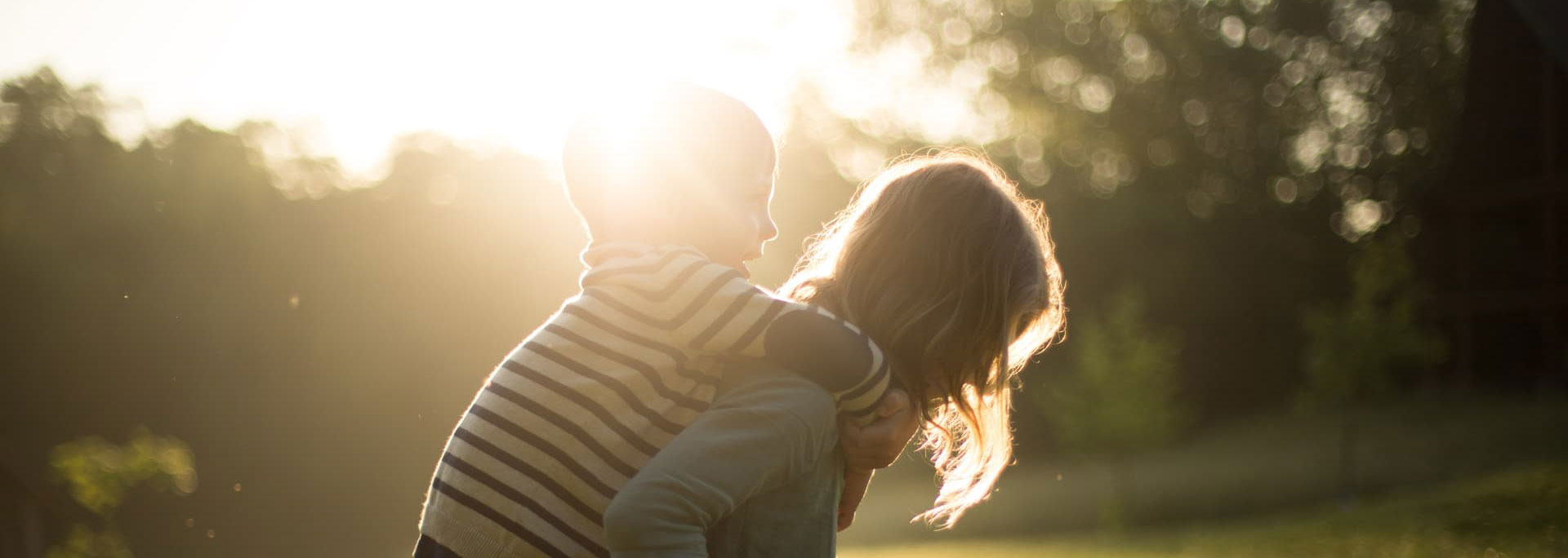 Two kids playing together